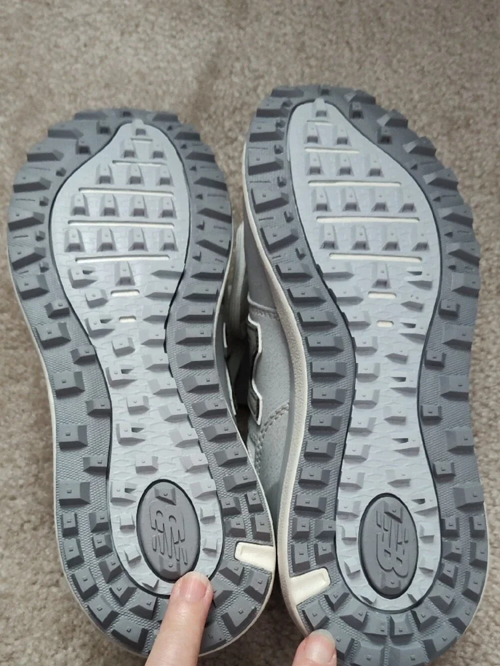 New Balance Light Gray and White Golf Sneaker